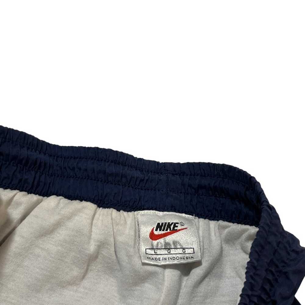 Nike × Vintage 90s Nike Navy Blue Track Pants - image 3