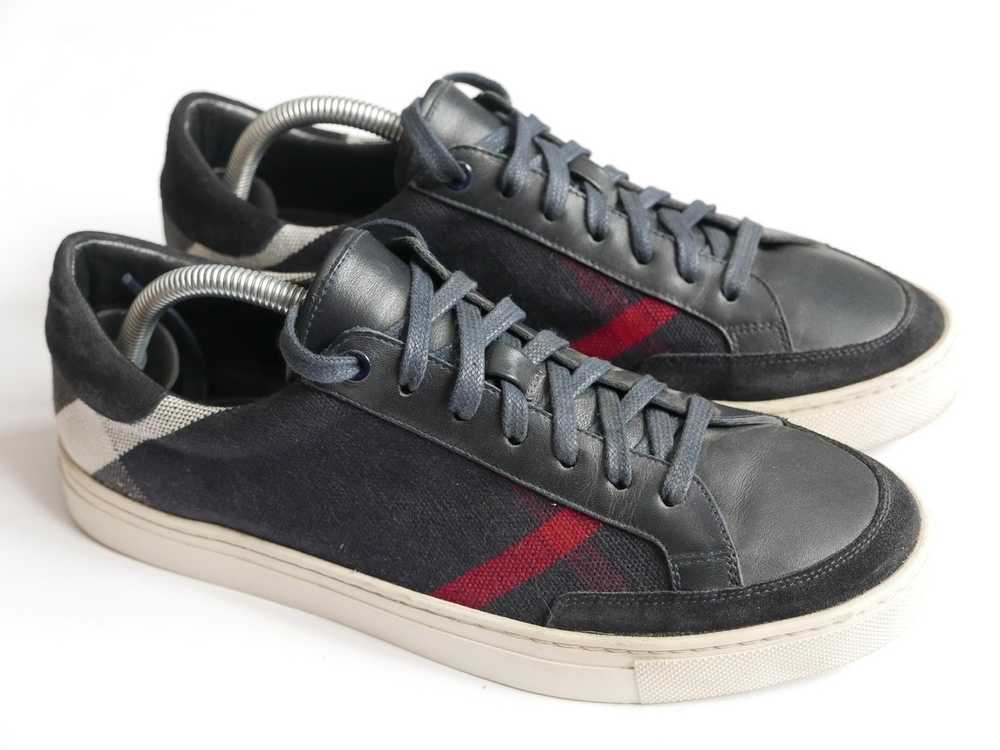 Burberry Burberry Sneakers Navy Plaid Men Nova Ch… - image 1