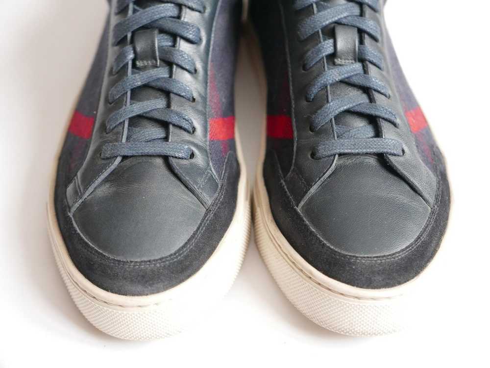 Burberry Burberry Sneakers Navy Plaid Men Nova Ch… - image 3