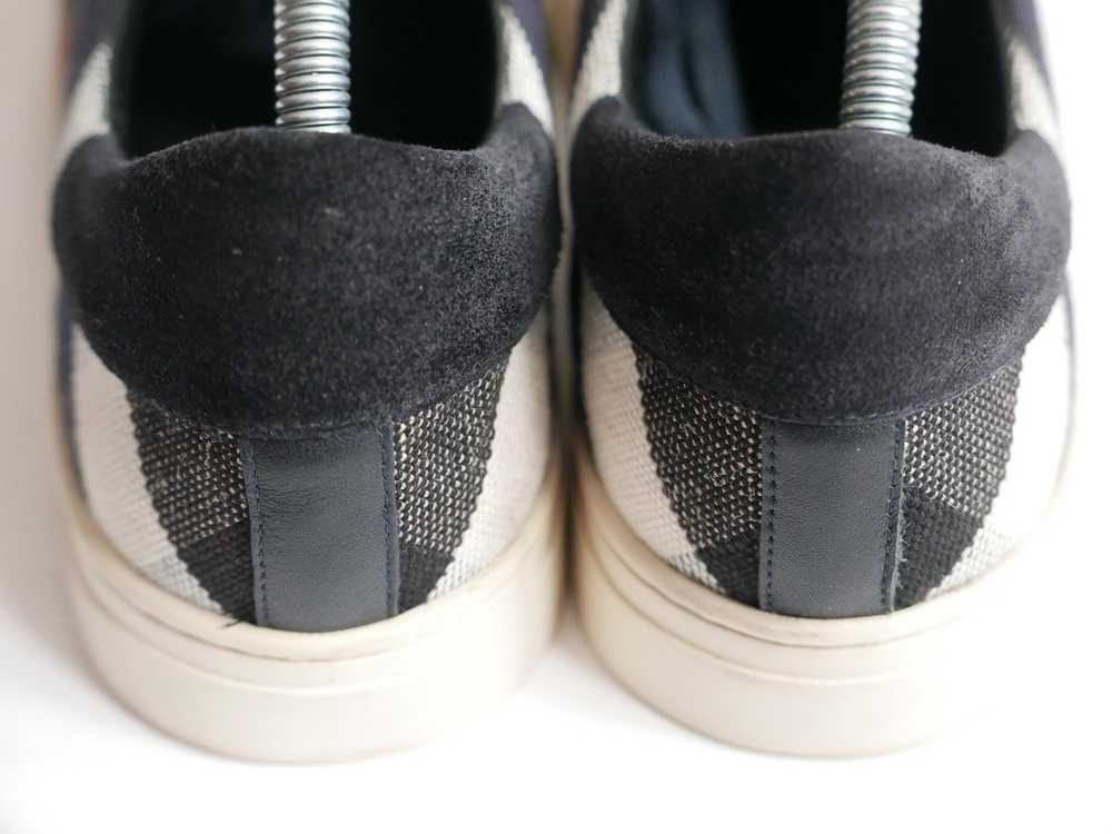 Burberry Burberry Sneakers Navy Plaid Men Nova Ch… - image 4