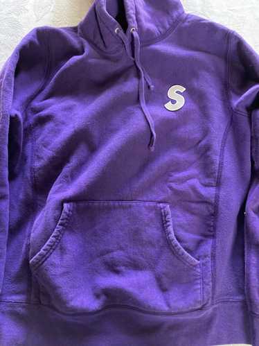 Supreme Supreme S Logo Hoodie Reflective Purple - image 1