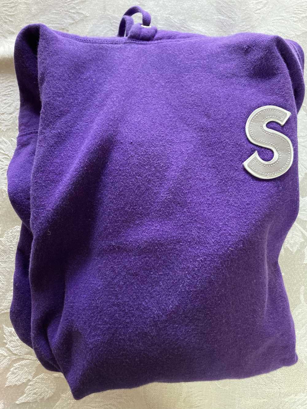 Supreme Supreme S Logo Hoodie Reflective Purple - image 5