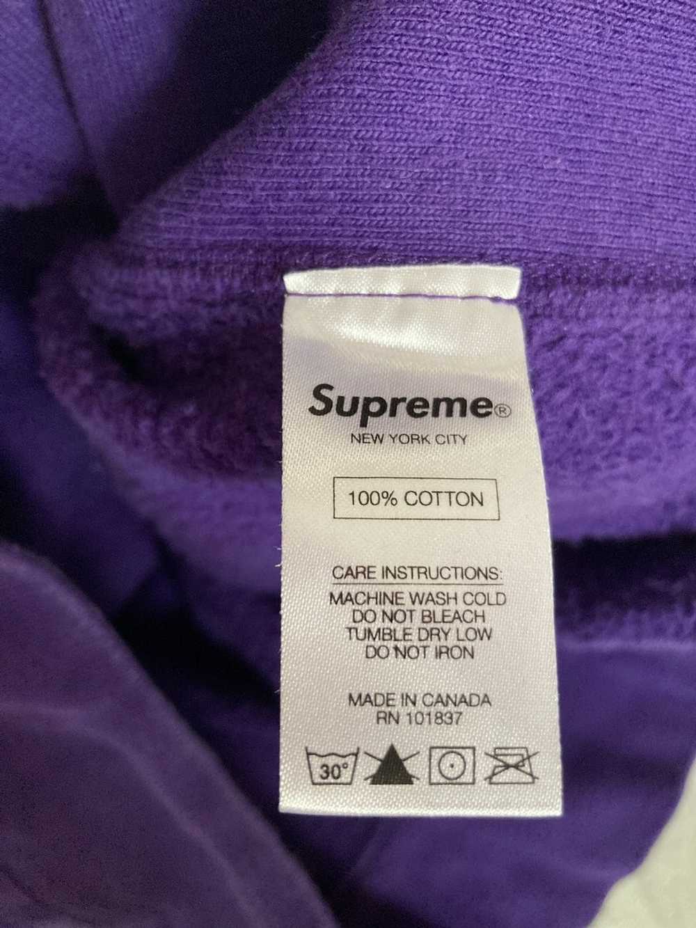 Supreme Supreme S Logo Hoodie Reflective Purple - image 6