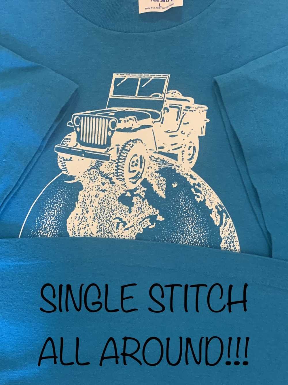1990x Clothing × Jeep × Vintage JEEP, Single stit… - image 4