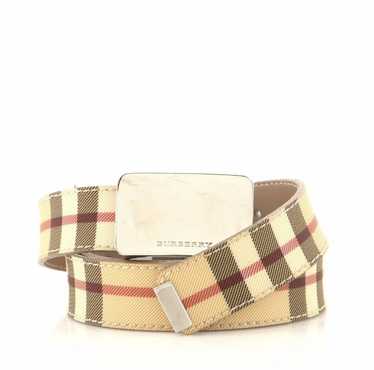 burberry plaid belt