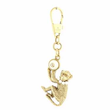 Monkey Curly Tail Vintage 3 Charm Keychain Clip Key Chain Zoo Ape Fun Gift