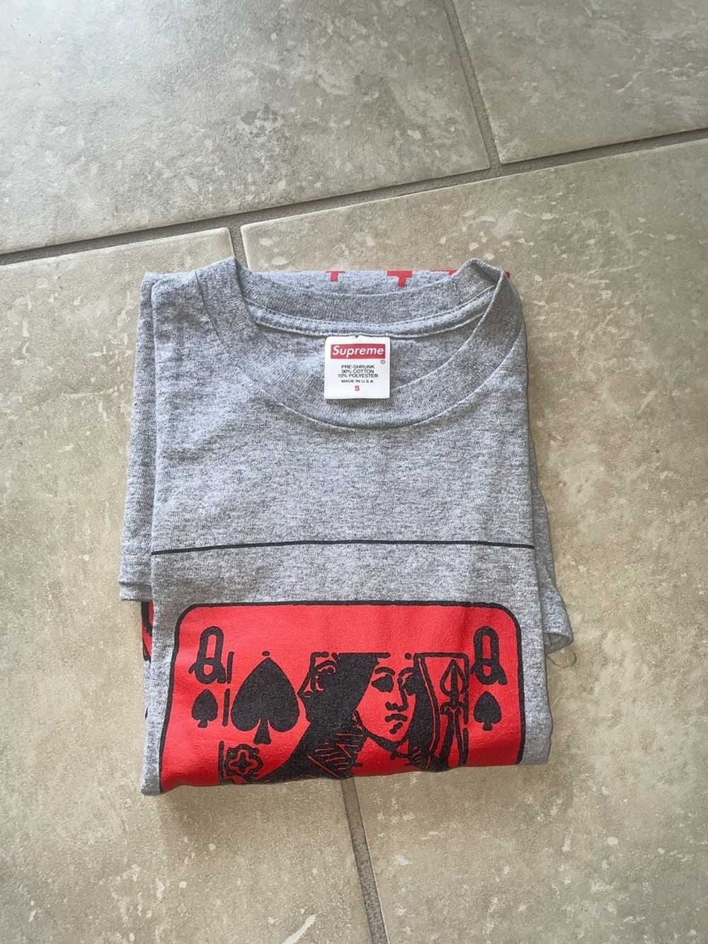 Supreme Supeme Queen Tee Heather Gray size small - image 1