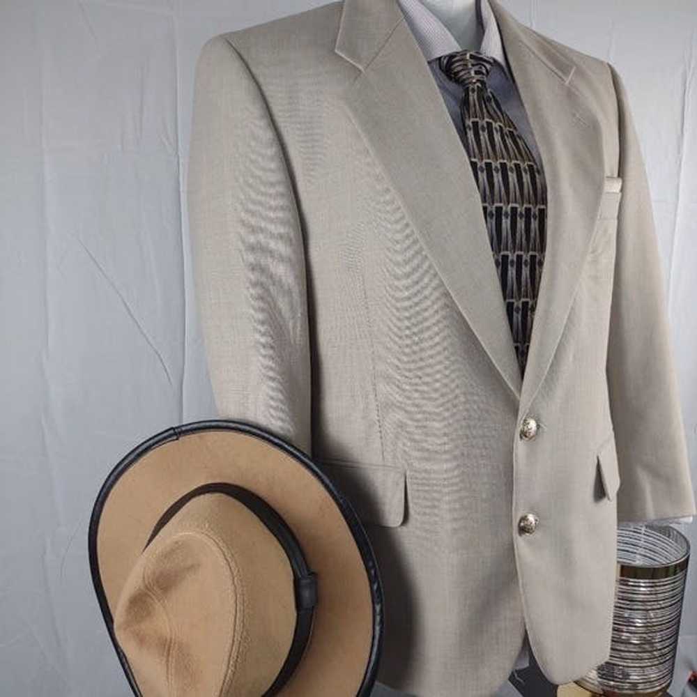 Other Robert Kent tan wool men blazer sports coat… - image 9