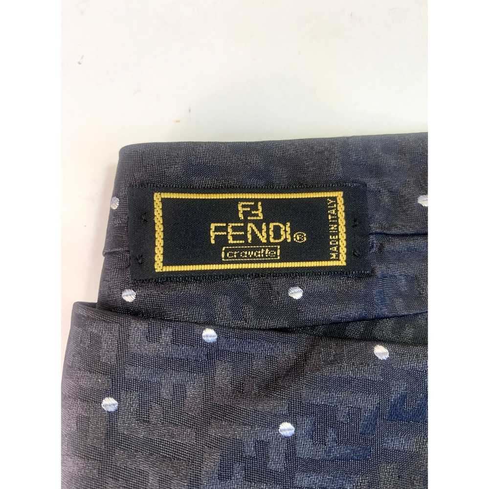 Fendi FENDI Men's Tie Signature FF in Jacquard wi… - image 4