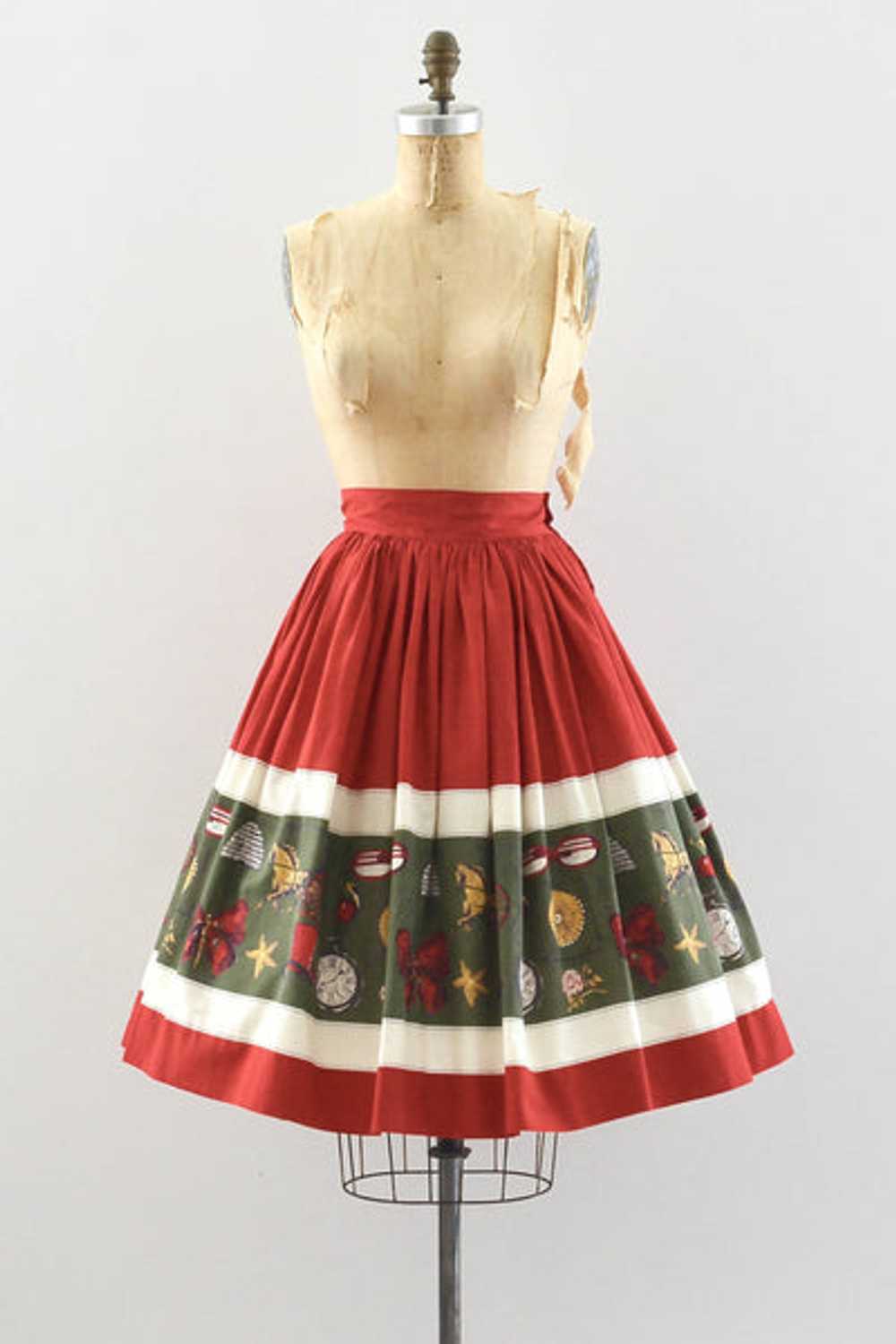 50's Novelty Skirt / small medium - image 1