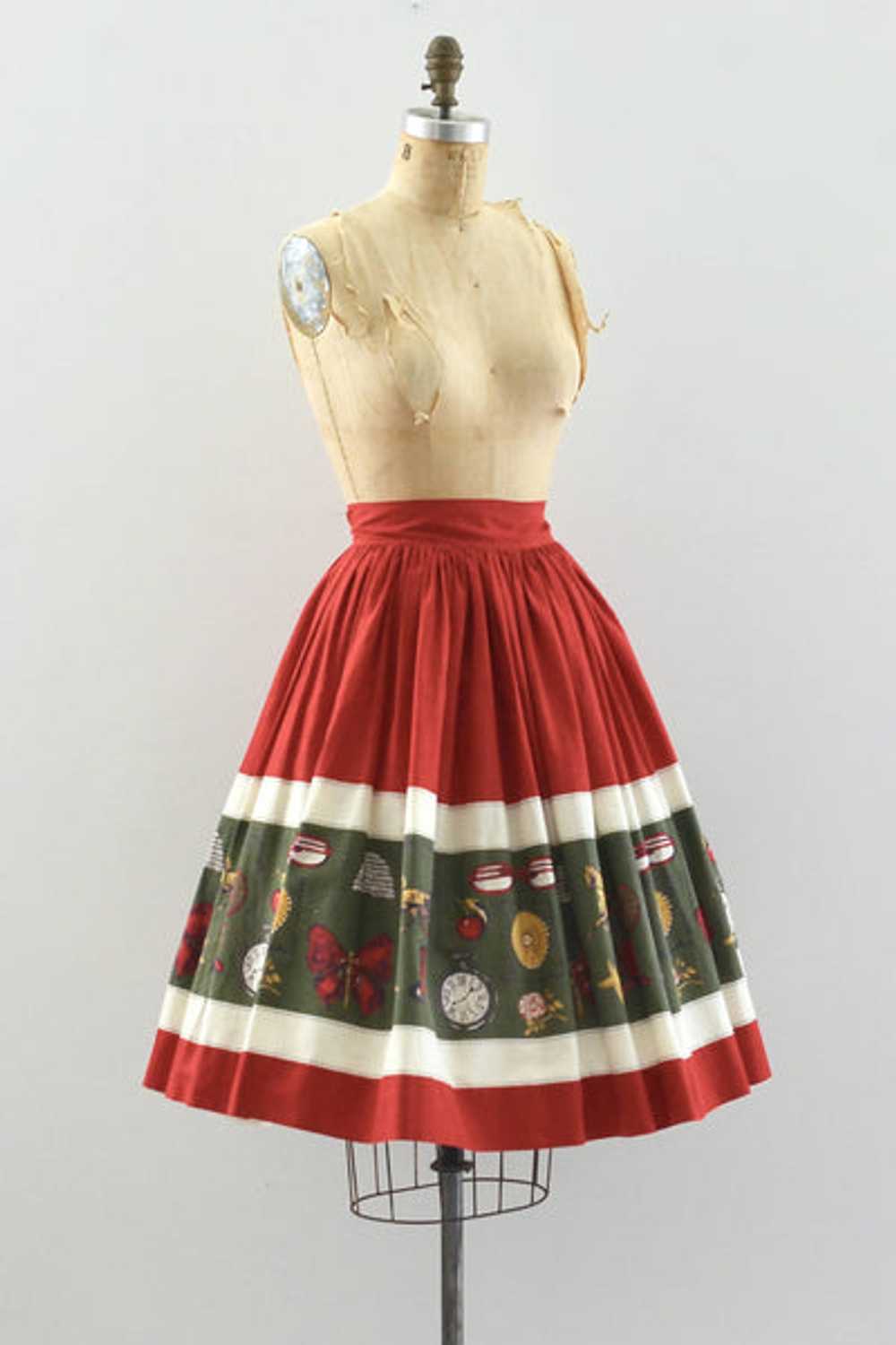 50's Novelty Skirt / small medium - image 4