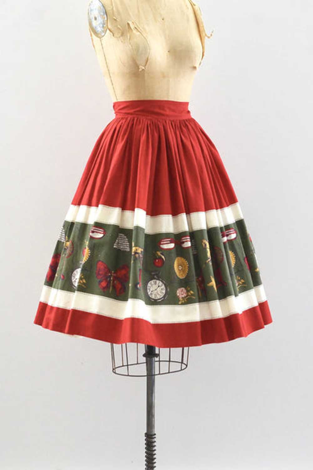 50's Novelty Skirt / small medium - image 5