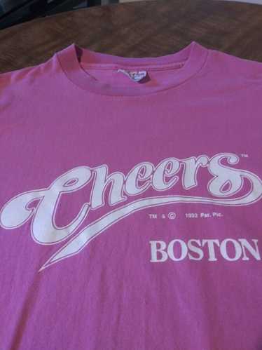 Vintage 90s Cheers Tv Show promo pink T-shirt