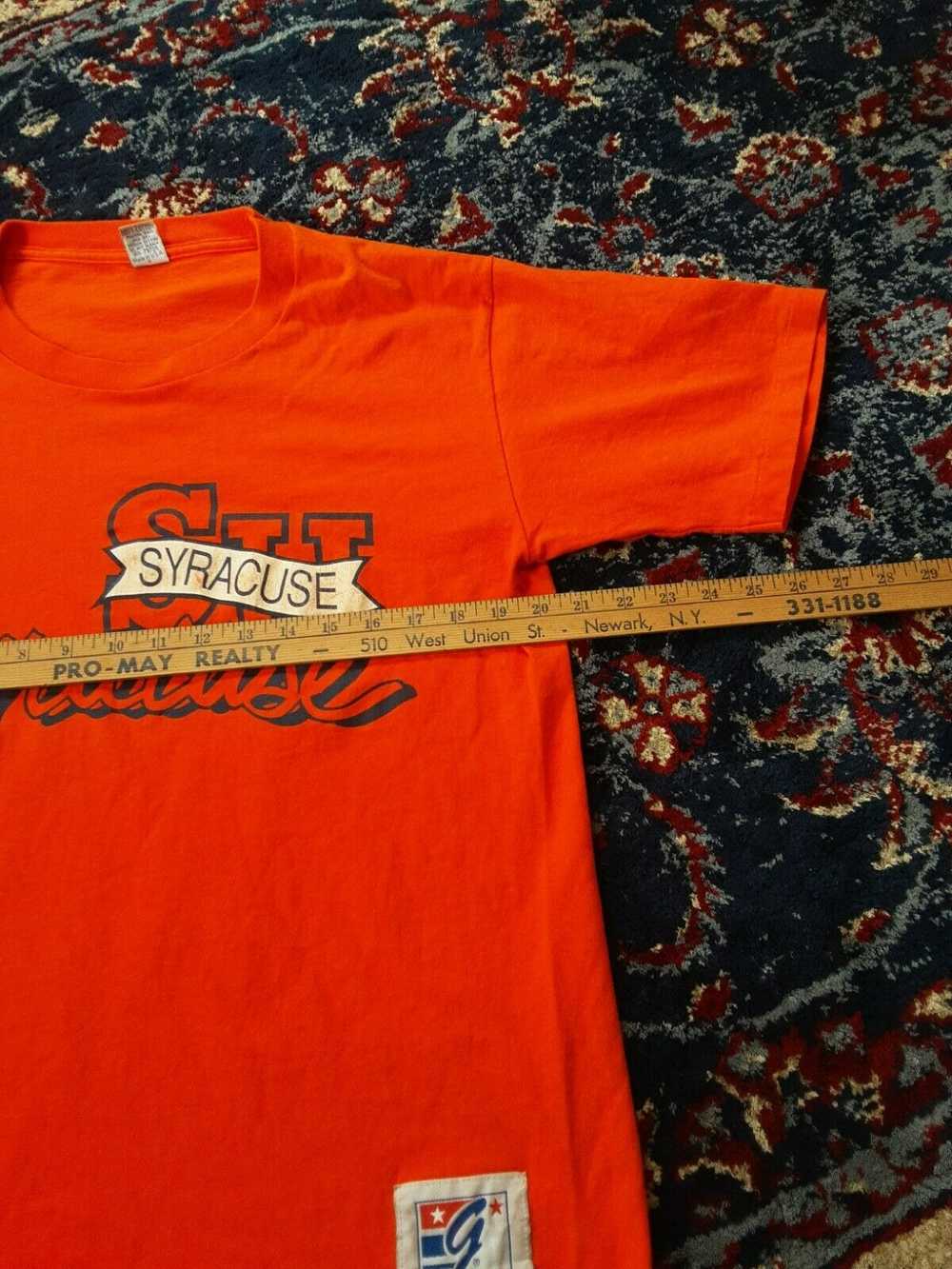 Vintage 90s Syracuse Orangemen Graphic Tshirt Mad… - image 6