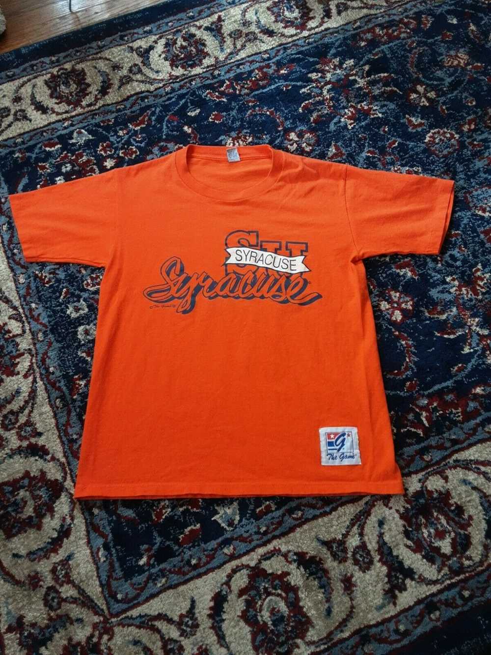 Vintage 90s Syracuse Orangemen Graphic Tshirt Mad… - image 7