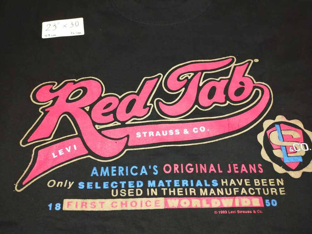Vintage 90s Levi Strauss & Co. T-shirt Red Tab - image 2