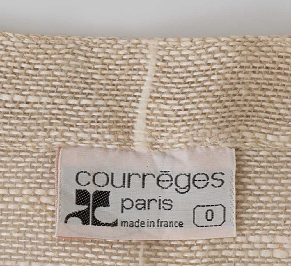 1980s Courreges Raw Silk Vest w/ tags - image 3