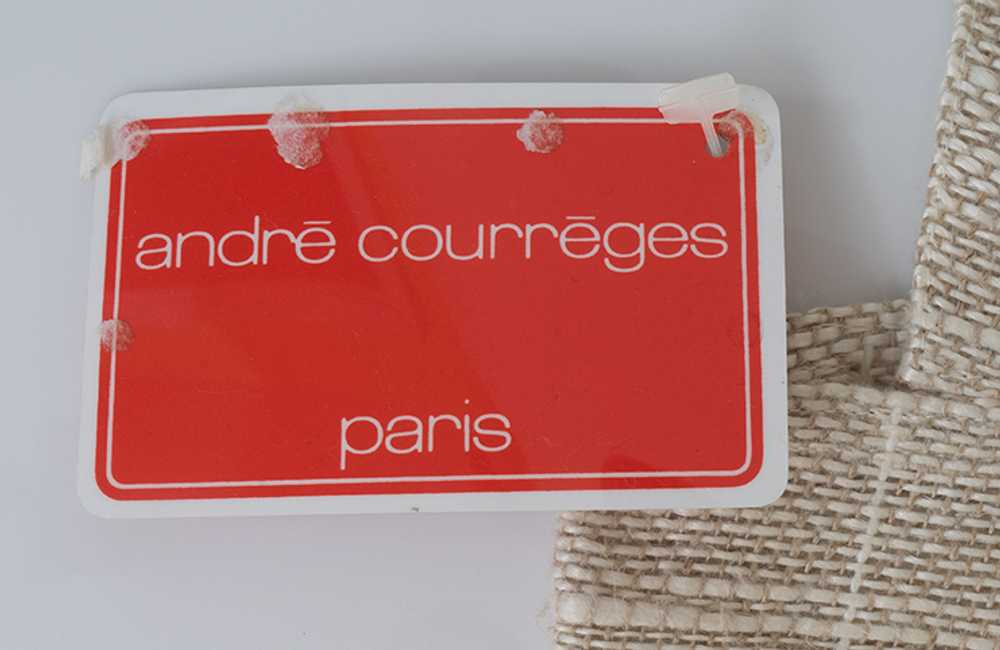 1980s Courreges Raw Silk Vest w/ tags - image 4