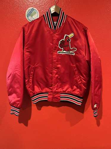 Men's St. Louis Cardinals Starter Red/Navy The Lead Off Hitter Full-Snap  Jacket