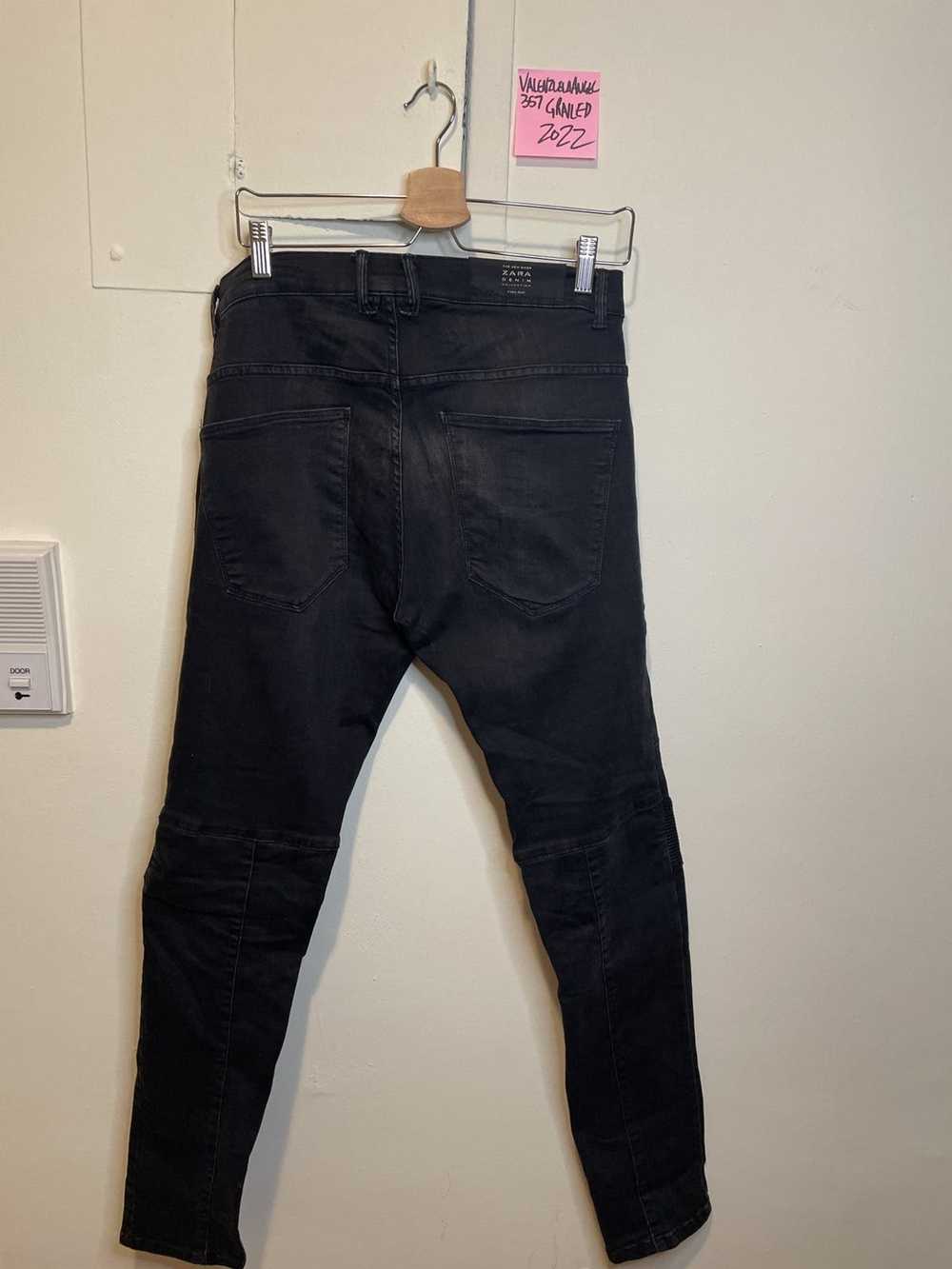 Zara Faux leather biker jeans - image 4