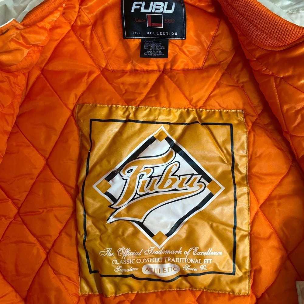 Fubu *SOLD* Satin FUBU Bomber Varsity Jacket - image 3