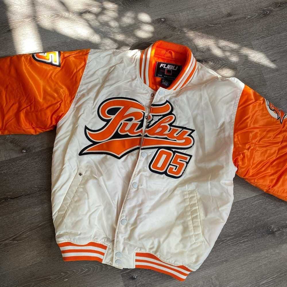 Fubu *SOLD* Satin FUBU Bomber Varsity Jacket - image 4