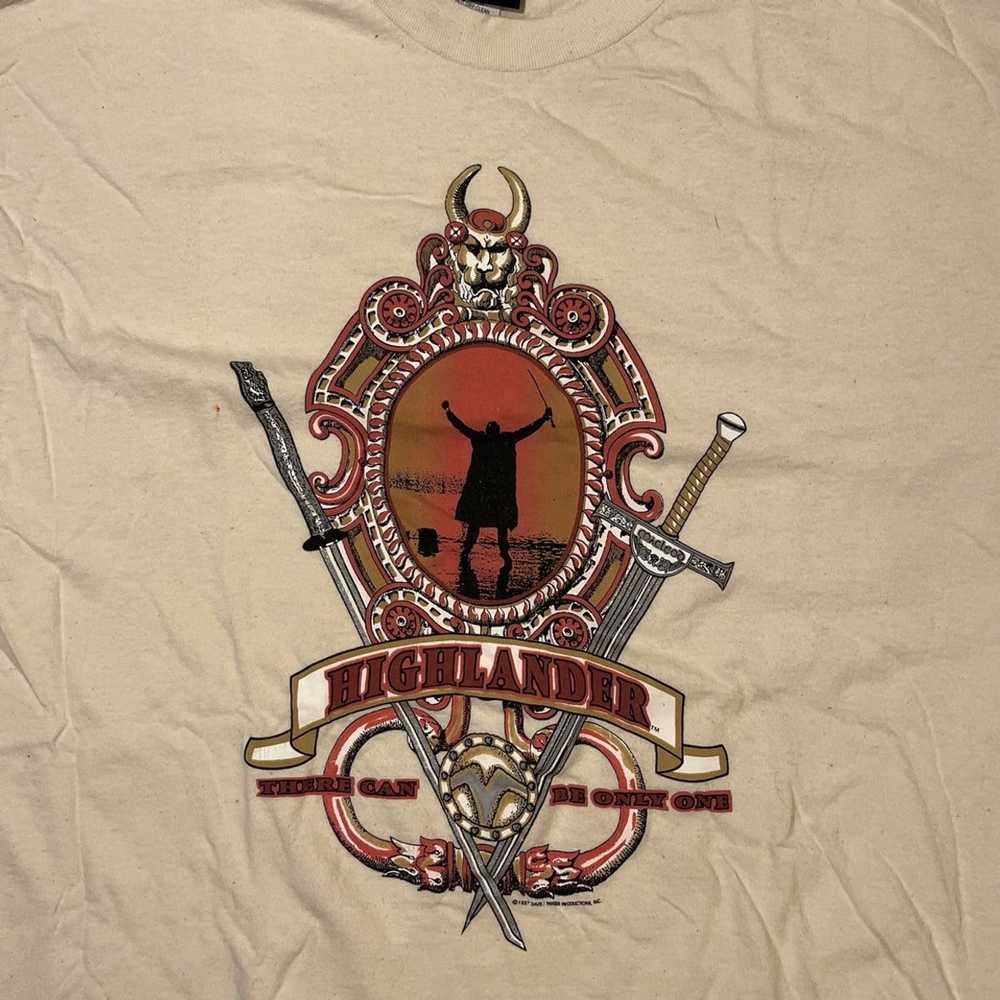 Movie × Vintage 97’ Highlander Movie Shirt - image 2