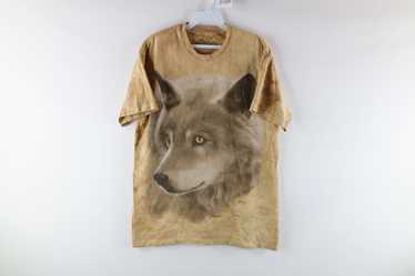 Streetwear × Vintage Streetwear Acid Wash Wolf Na… - image 1