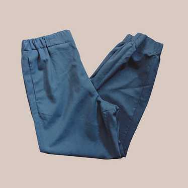 Cos COS black elastic waist cuffed slacks size 6