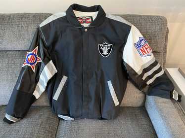 Vintage XL Oakland Raiders NFL Game Day Black Leather Jacket - clothing &  accessories - by owner - apparel sale 