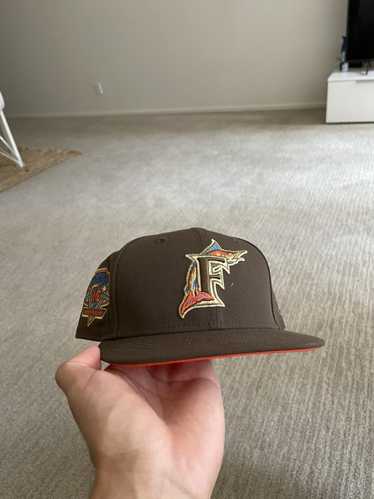 New Era Marlins Fitted 7 7/8 BROWN