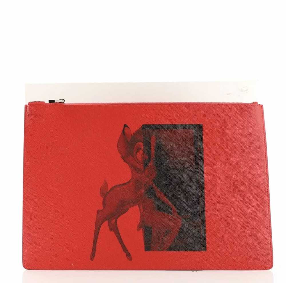 Givenchy Givenchy Red Bambi Pouch - image 2