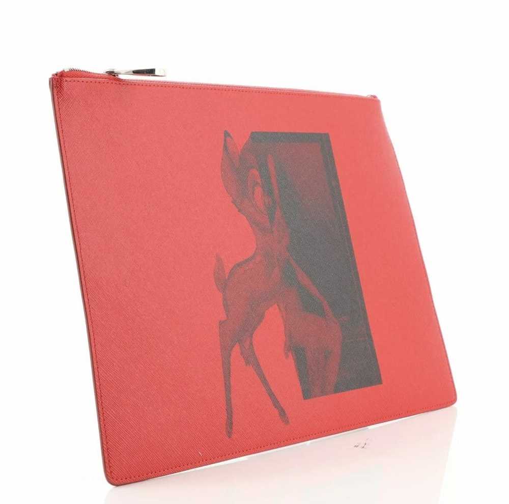 Givenchy Givenchy Red Bambi Pouch - image 3