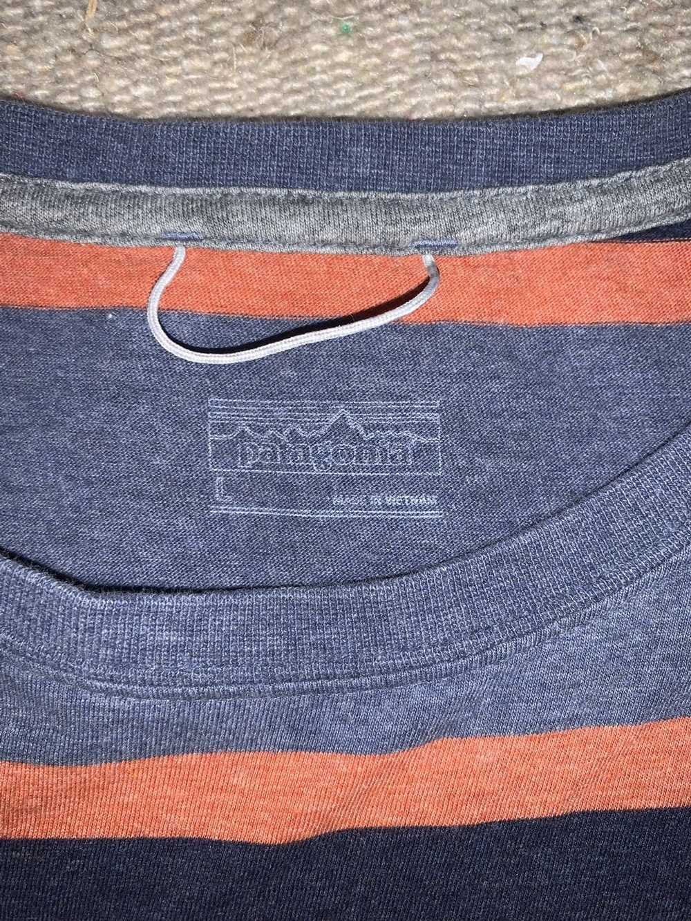 Patagonia Patagonia Navy & Orange Multi Striped P… - image 2