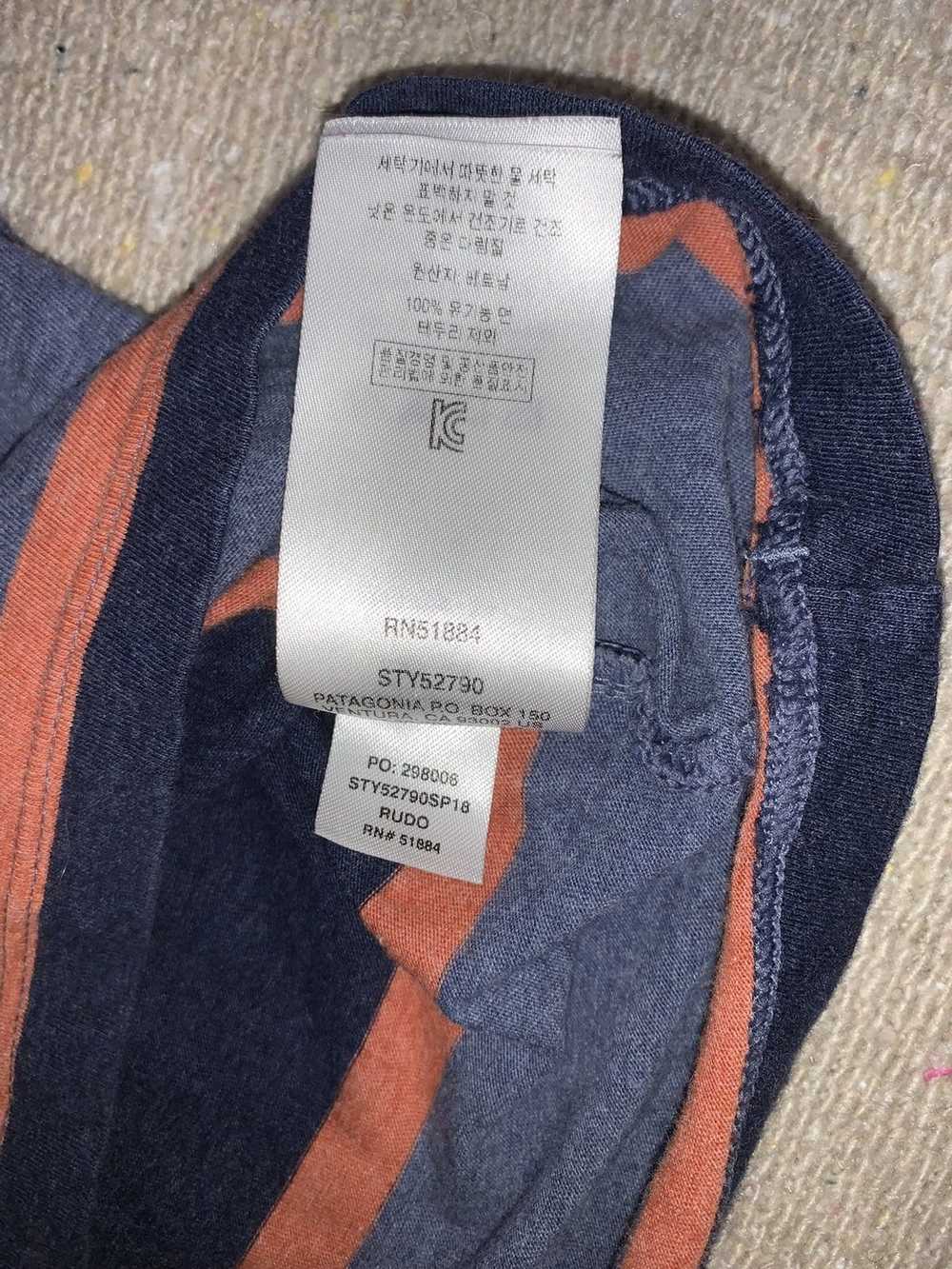 Patagonia Patagonia Navy & Orange Multi Striped P… - image 4