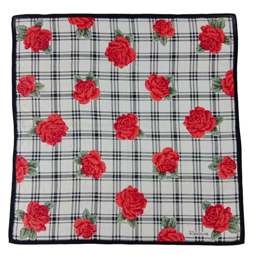 Designer × Other rosarino rose design handkerchie… - image 1