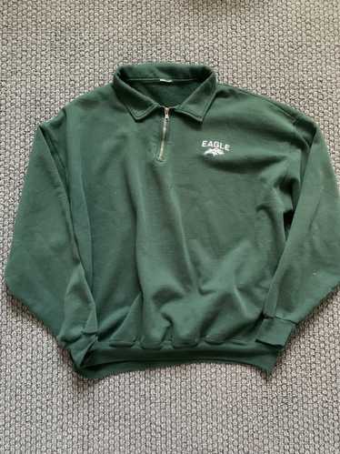Russell Athletic Vintage Eagles 1/4 zip collar pul