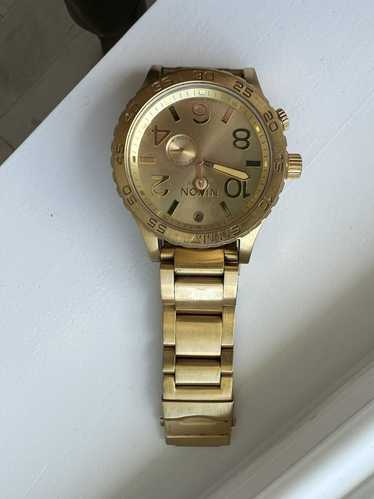 Nixon 51-30 gold plated stainless steel watch