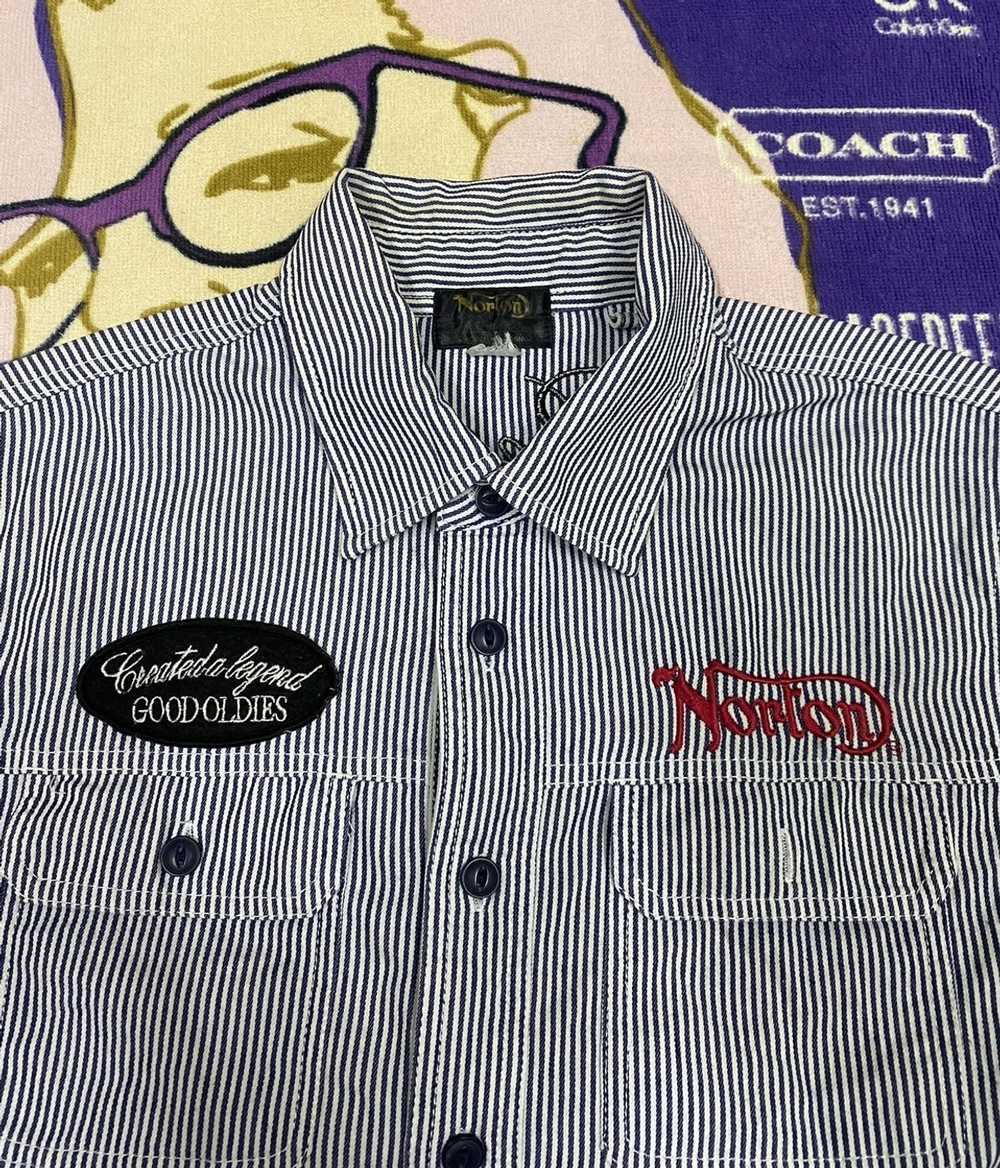 Norton Rare 🔥🔥🔥 NORTON Shirt x Worker x Button… - image 5