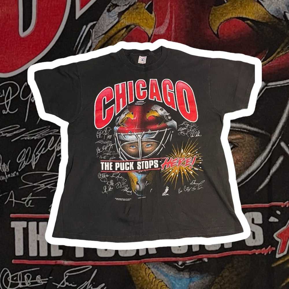 Delta Vintage Chicago blackhawks t shirt - image 1