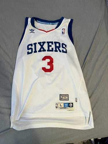 Philadelphia 76ers Allen Iverson Adidas NBA Basketball Jersey #3 Men M White