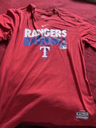 Texas Rangers MLB BASEBALL TEAM ISSUED Nike Dri Fit Size XL Performance  Shirt!