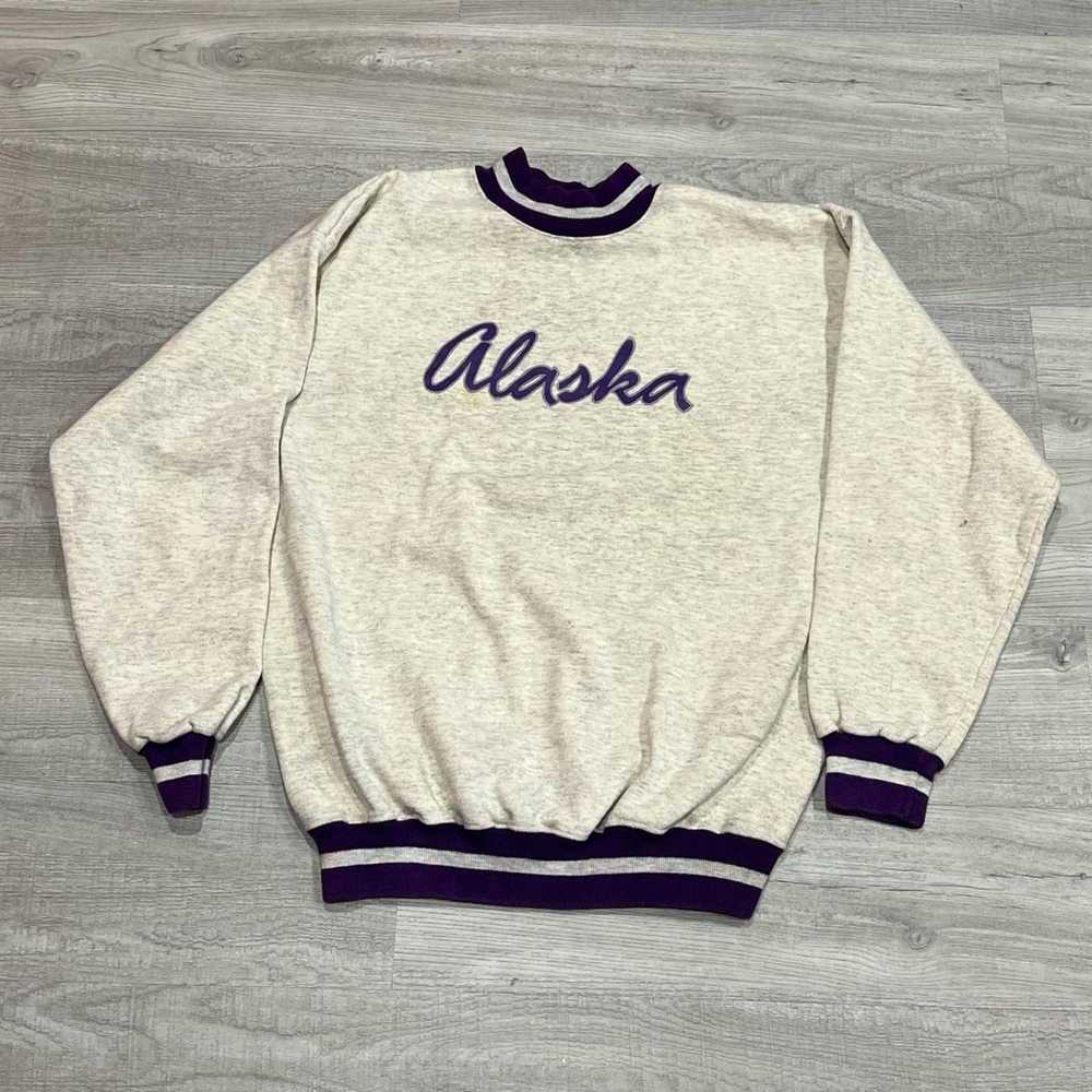 Vintage Vintage Alaska Spellout Sweatshirt - image 1