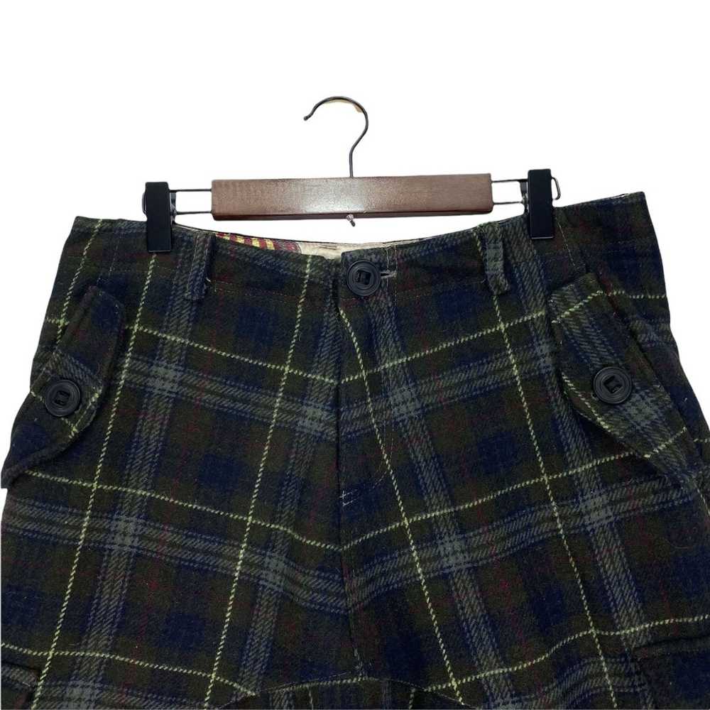 Japanese Brand Rovtski Drop Crotch Cargo Plaid Ur… - image 5