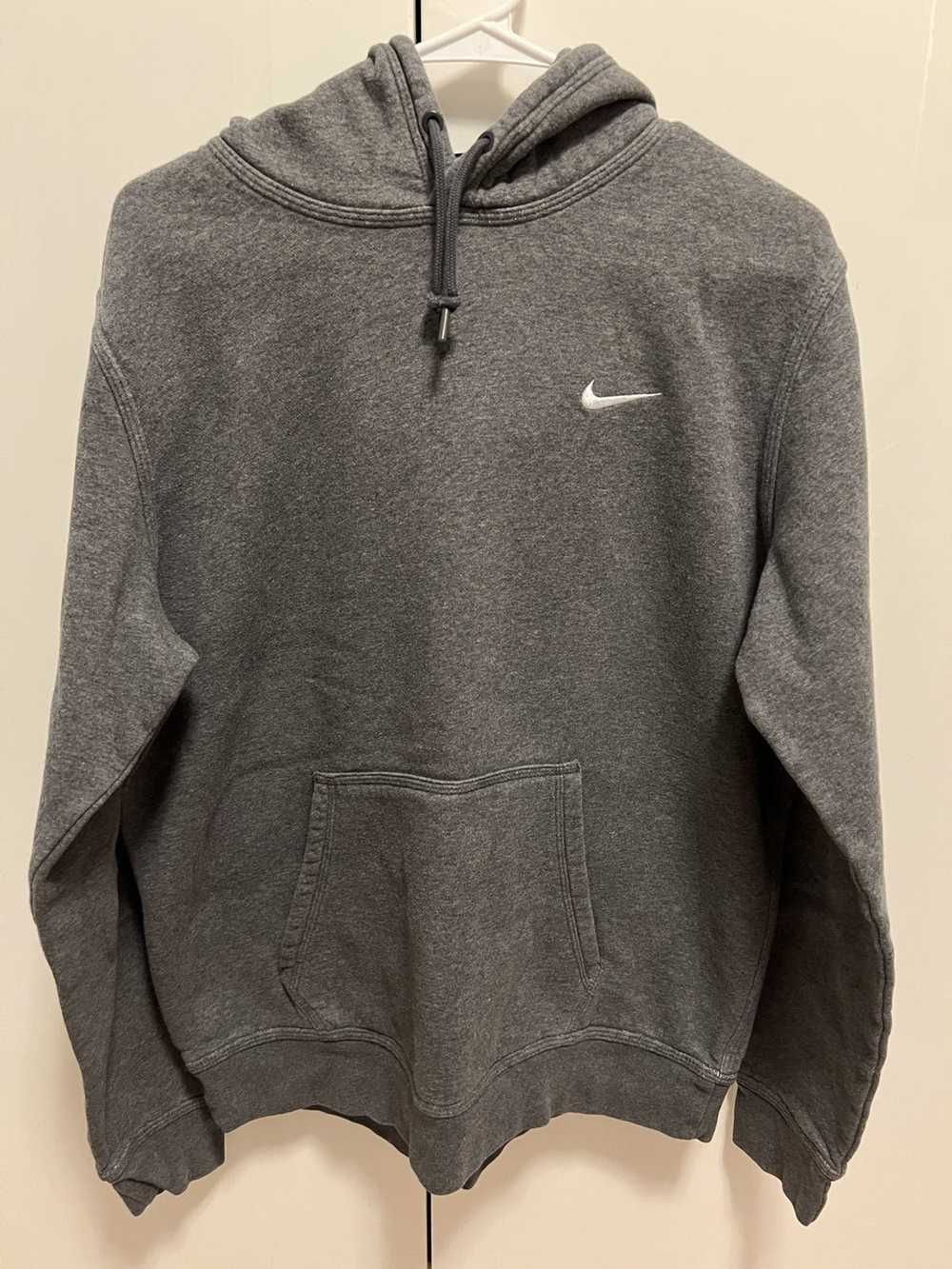 Nike Nike Swoosh Logo Hoodie in Heather Charcoal - image 1