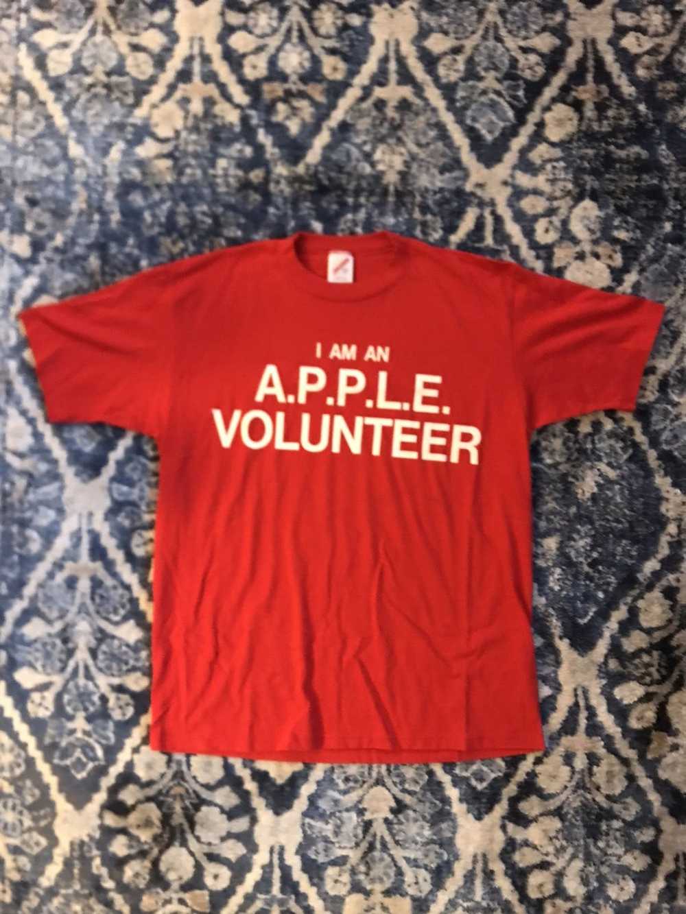 Apple × Vintage Vintage 90s “APPLE Volunteer” Tee - image 1