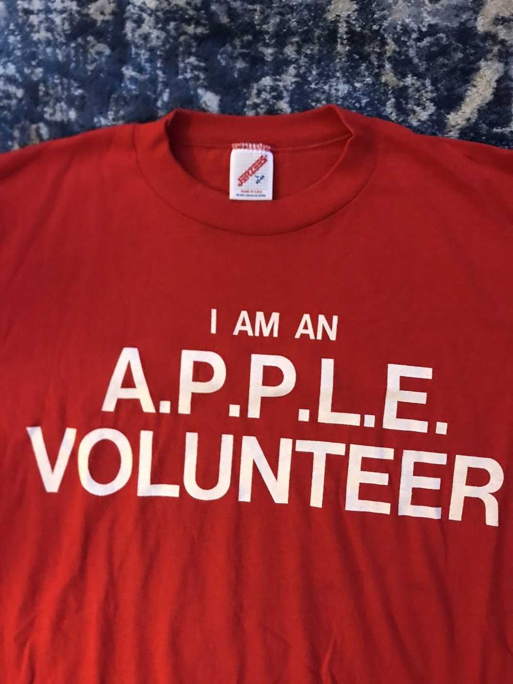 Apple × Vintage Vintage 90s “APPLE Volunteer” Tee - image 2