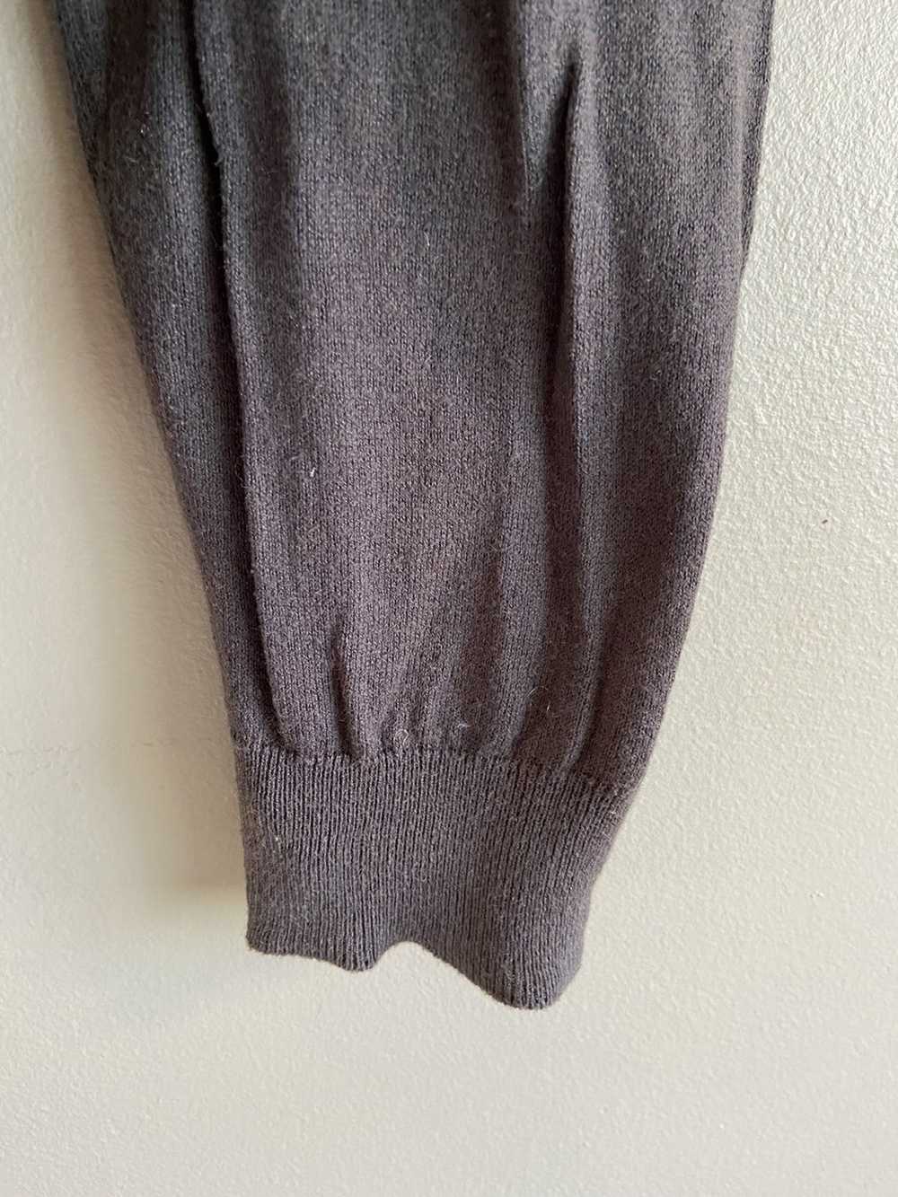 Prada Prada V Neck Cashmere Cotton Blend Sweater - image 3