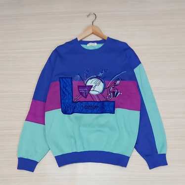 Vintage 90s LANCEL PARIS Fashion Designer Sweatshirt … - Gem