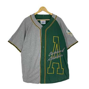 Oakland Athletics A's Green Jersey Adult MLB Button Down Dynasty NWT  Jersey XL